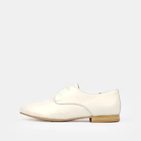 ''125 Chaussure en cuir Blanc