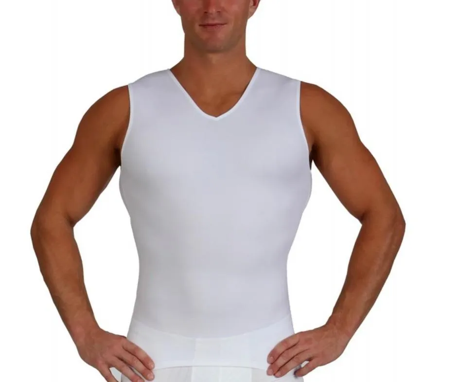 3 Pack Insta Slim Compression Sleeveless V-Neck Tank VS00N3