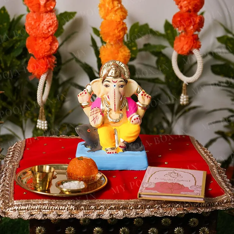 6INCH Eco-Friendly Buddhividhata Ganesh | Plant-A-Ganesha