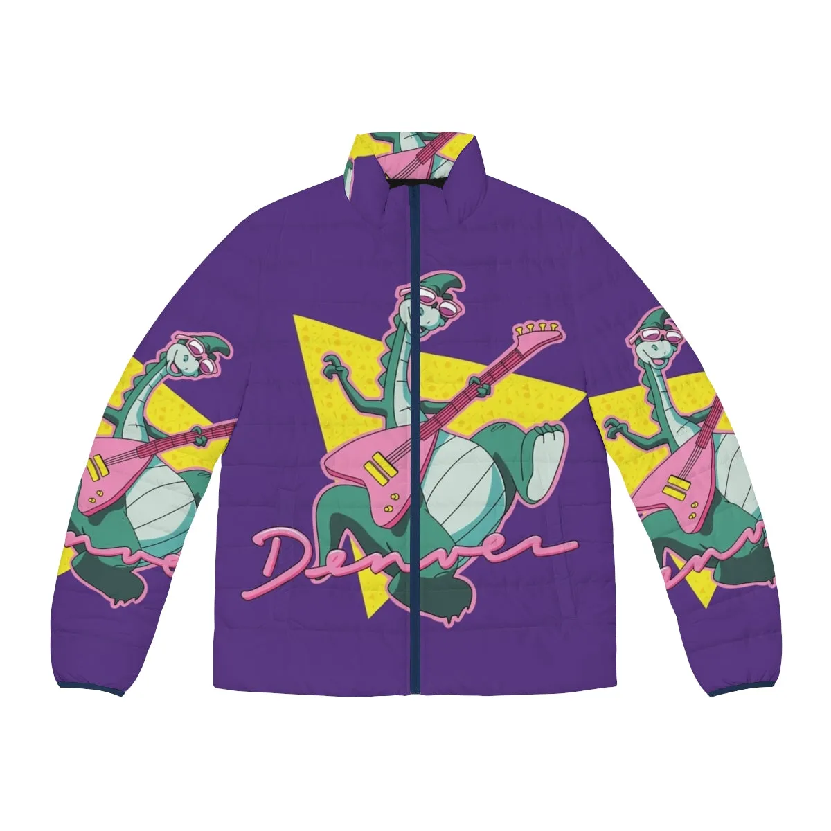 80s Dinosaur Puffer Jacket: Unleash Your Prehistoric Flair