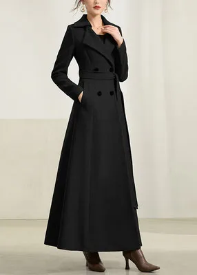 A Line Classic Cashmere Wool Coat For Women 2952