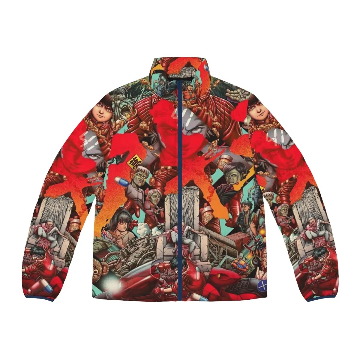 Akira Inspired Neo Tokyo Puffer Jacket - Vintage Japanese Film Art