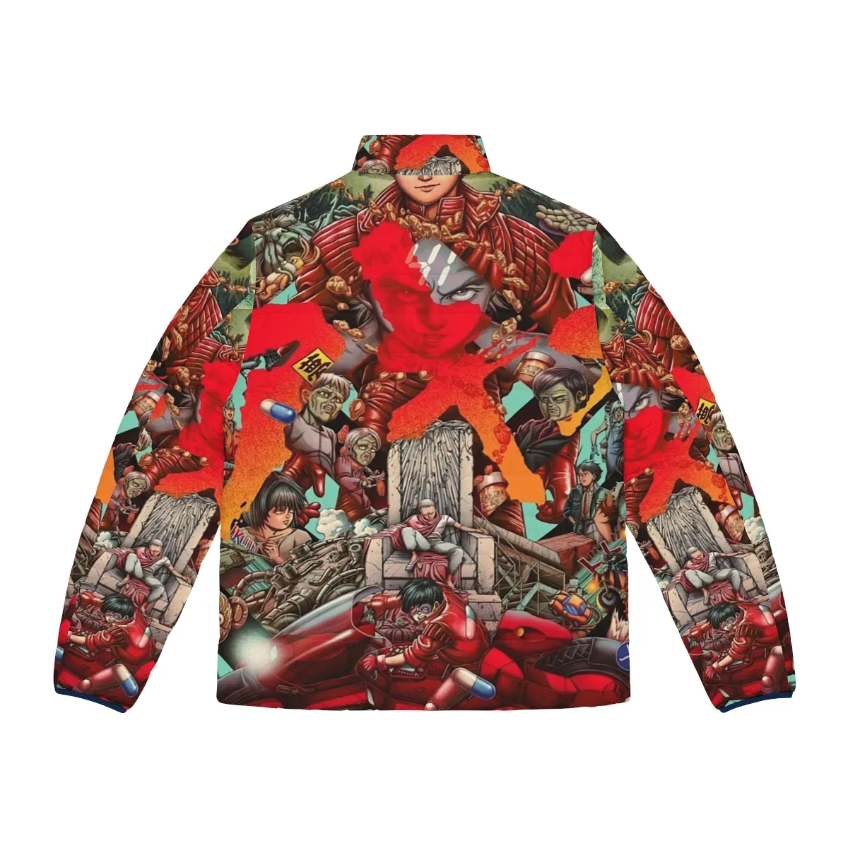 Akira Inspired Neo Tokyo Puffer Jacket - Vintage Japanese Film Art