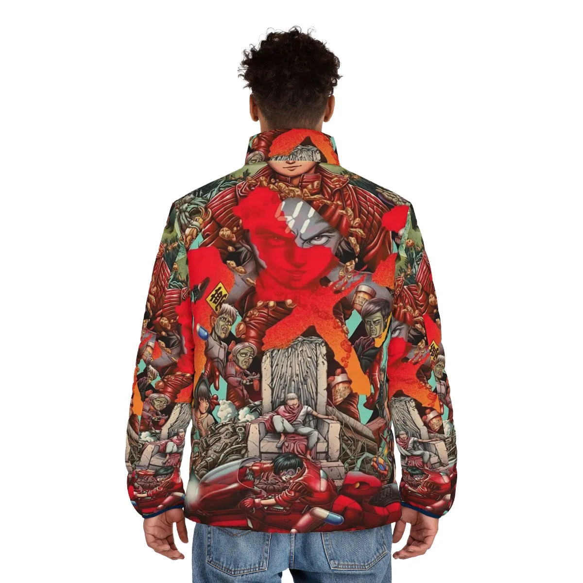 Akira Inspired Neo Tokyo Puffer Jacket - Vintage Japanese Film Art