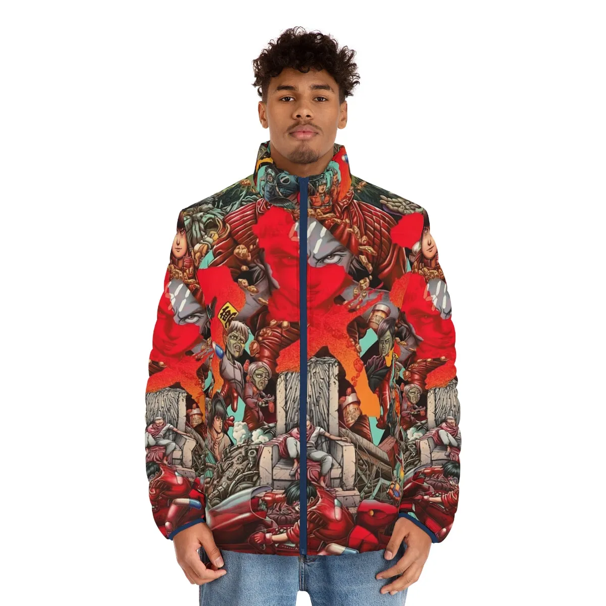 Akira Inspired Neo Tokyo Puffer Jacket - Vintage Japanese Film Art