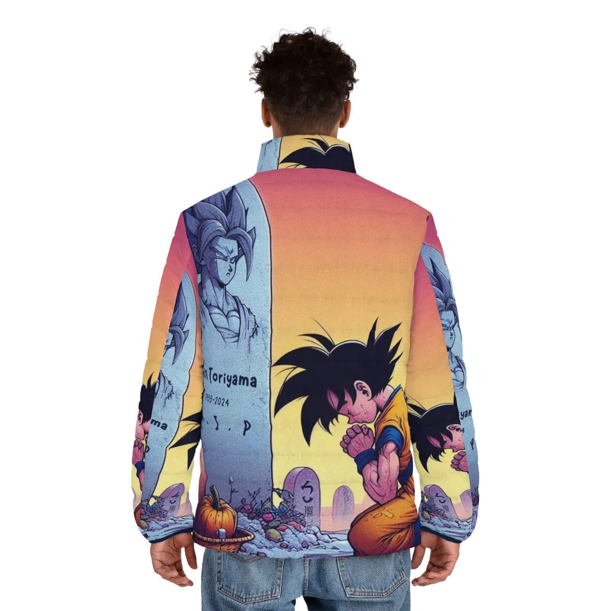 Akira Toriyama Dragon Ball Z Puffer Jacket - Goku, Vegeta, Gohan Anime Apparel