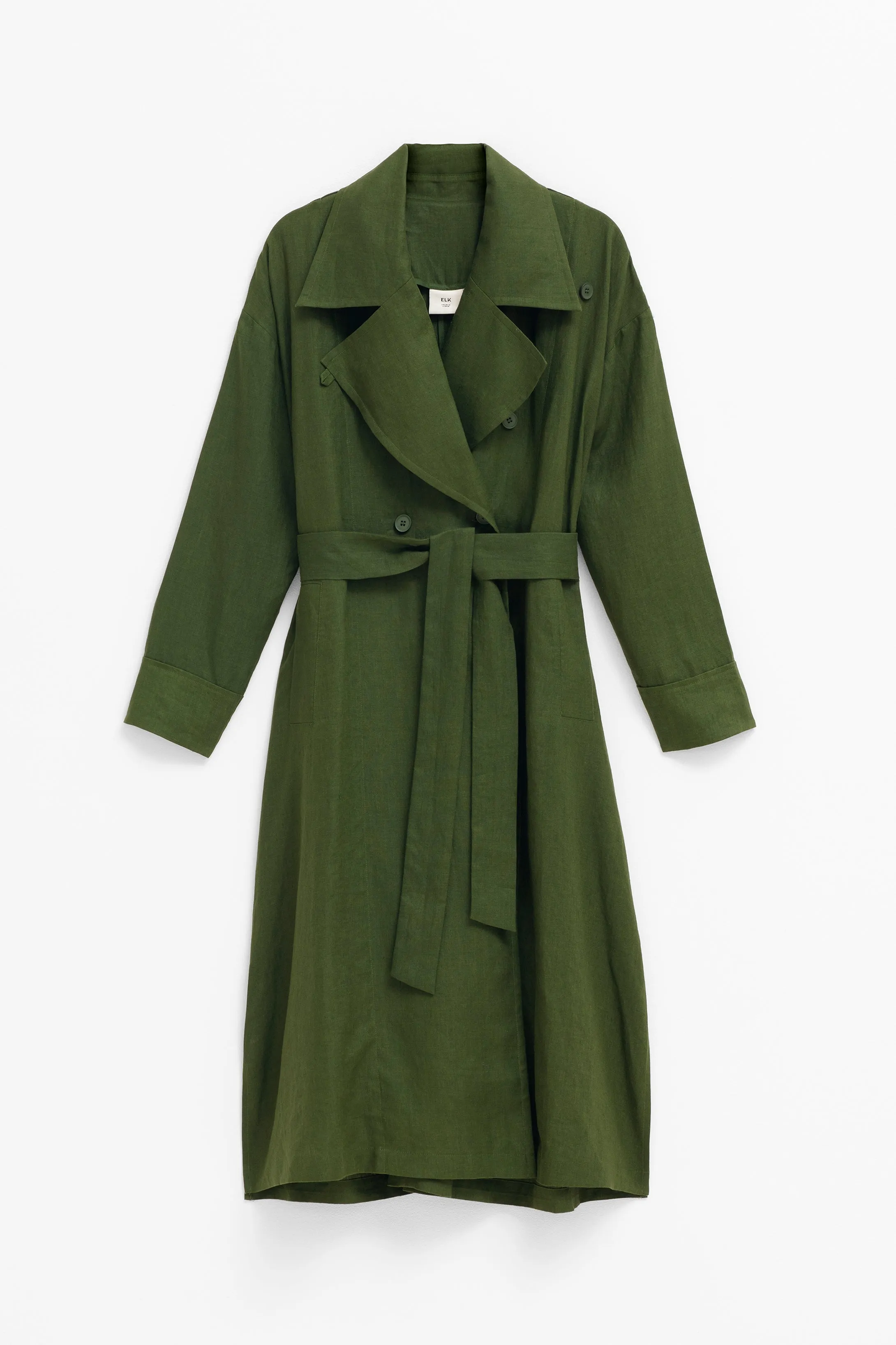 Anneli Linen Trench Coat