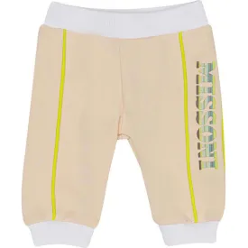 Baby Boys Peach Logo Joggers