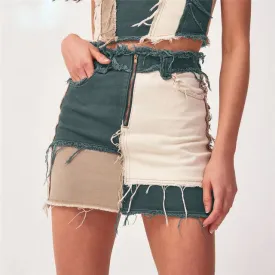 Back Home Denim Mini Skirt