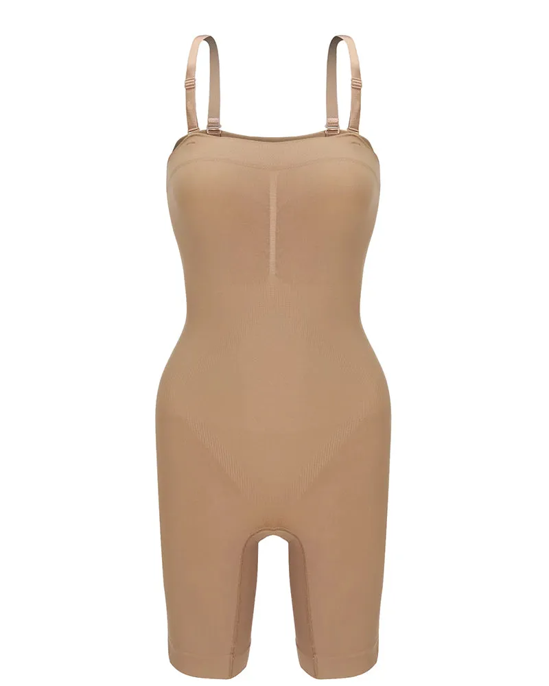 Bandeau-Style Breast-Covering Lightly Sculpted Seamless Bodysuit