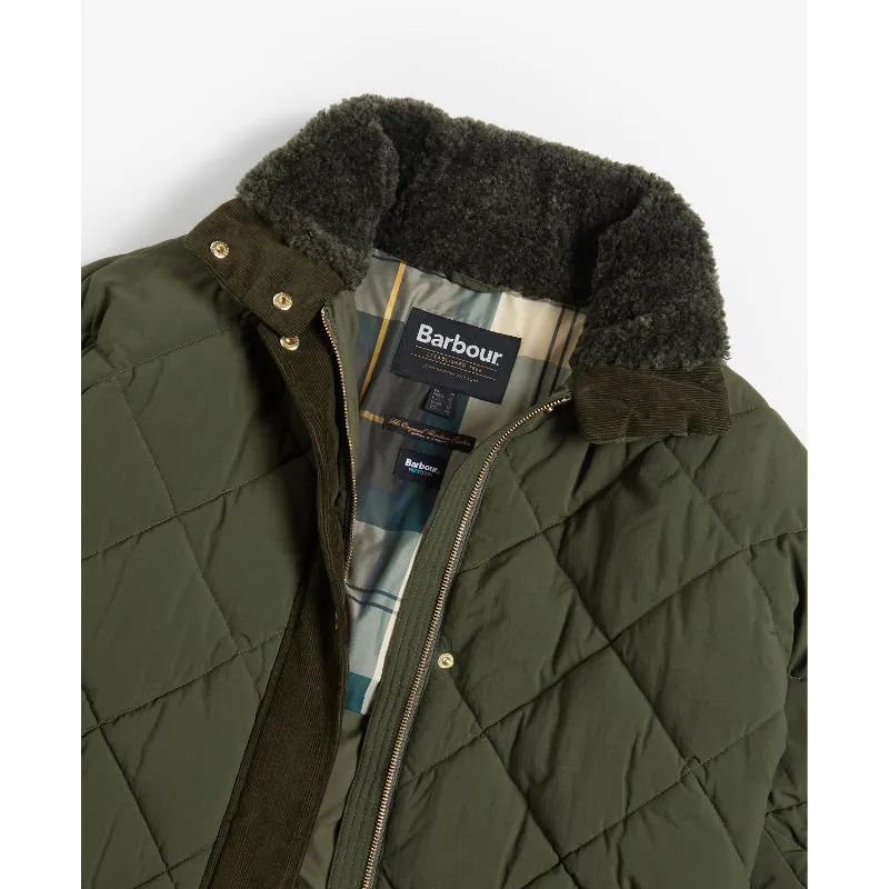 Barbour Bearnie Puffer Ladies Quilt Jacket - Olive/Ancient