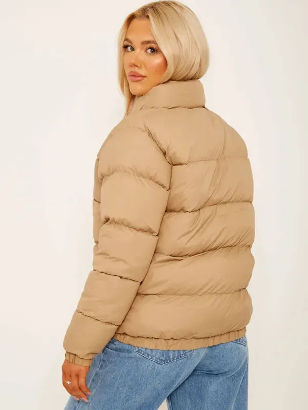 Beige Padded Jacket | Puffer Jacket