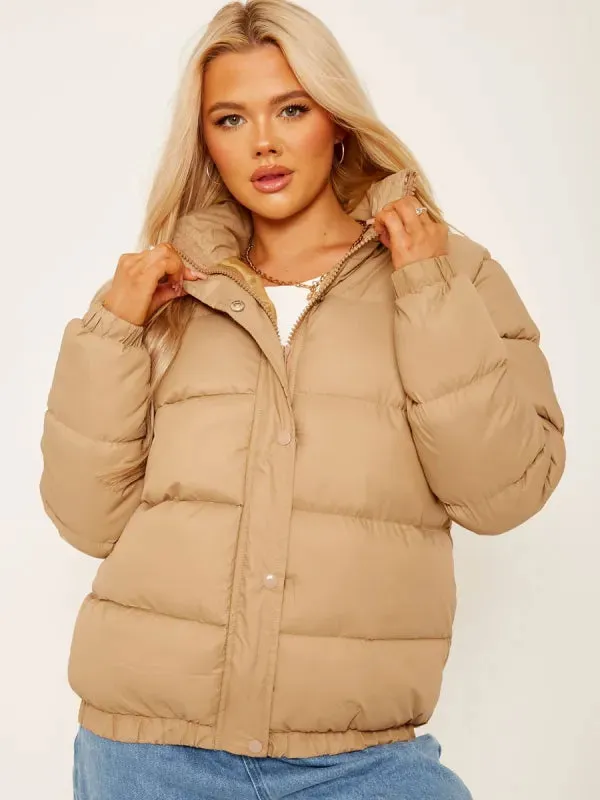 Beige Padded Jacket | Puffer Jacket