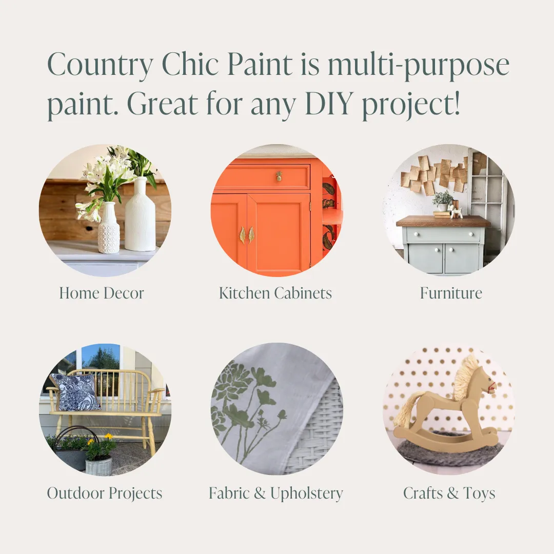 Belle of the Ball - Chalk Style Paint for Furniture, Home Decor, DIY, Cabinets, Crafts - Eco-Friendly All-In-One Paint