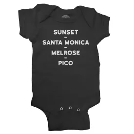 Boredwalk - Sunset Santa Monica Infant Bodysuit - Unisex Fit