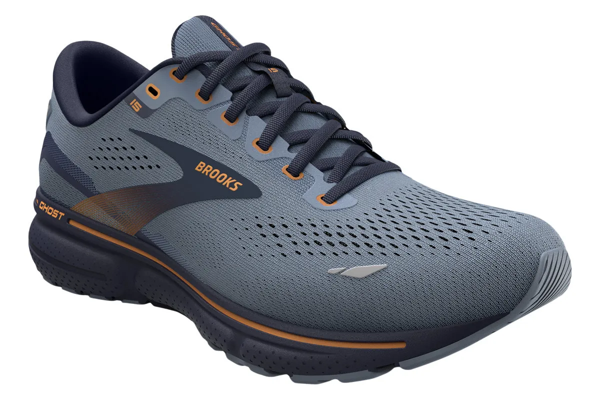 Brooks Ghost 15 D Flintstone/Peacoat/Oak Mens