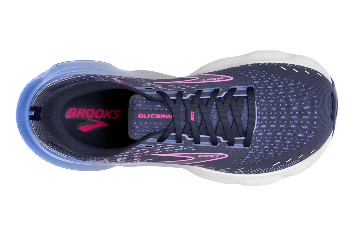 Brooks Glycerin 20 D Peacoat/Blue/Pink Womens