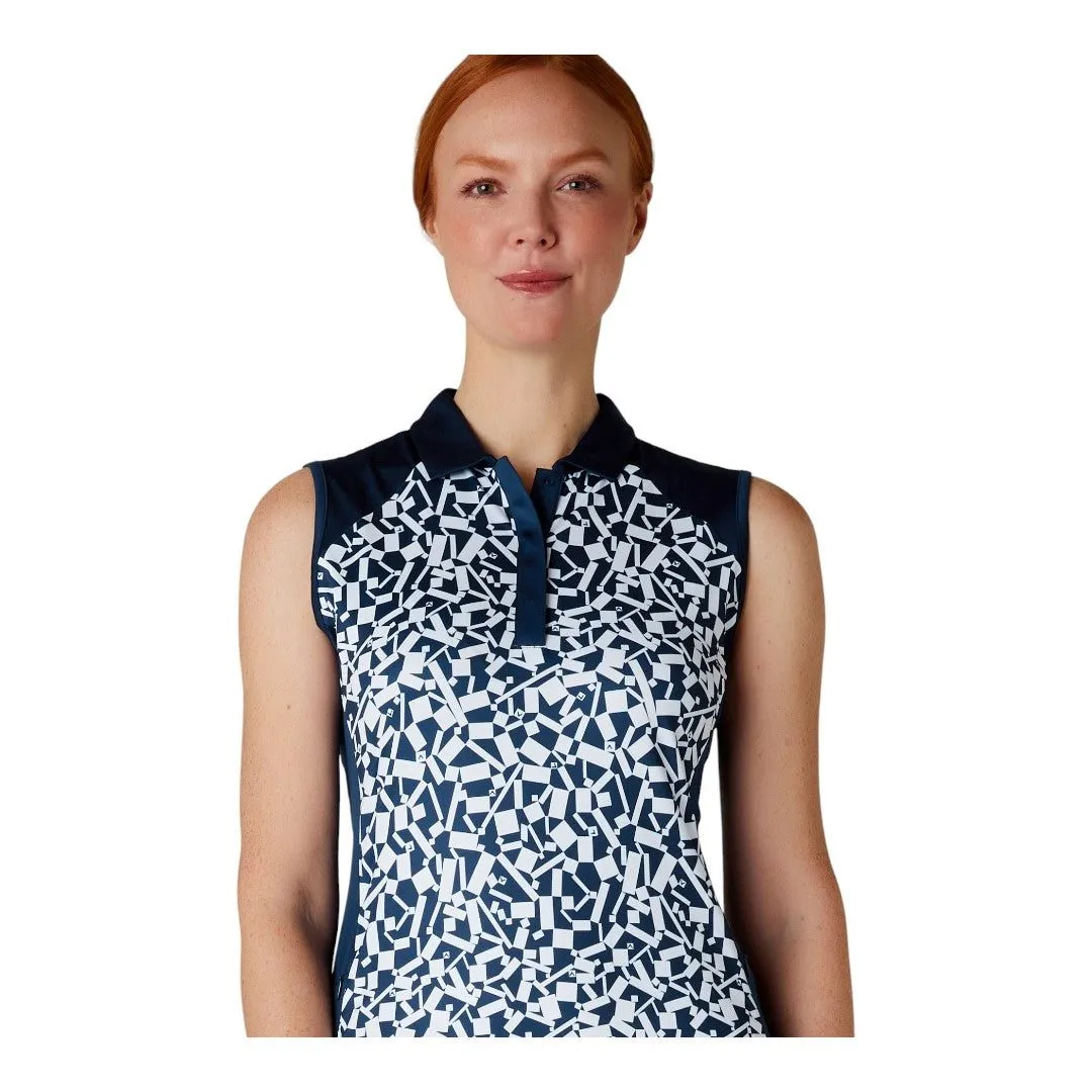 Callaway Ladies Two-Tone Geo S/L Golf Dress CGDSE006