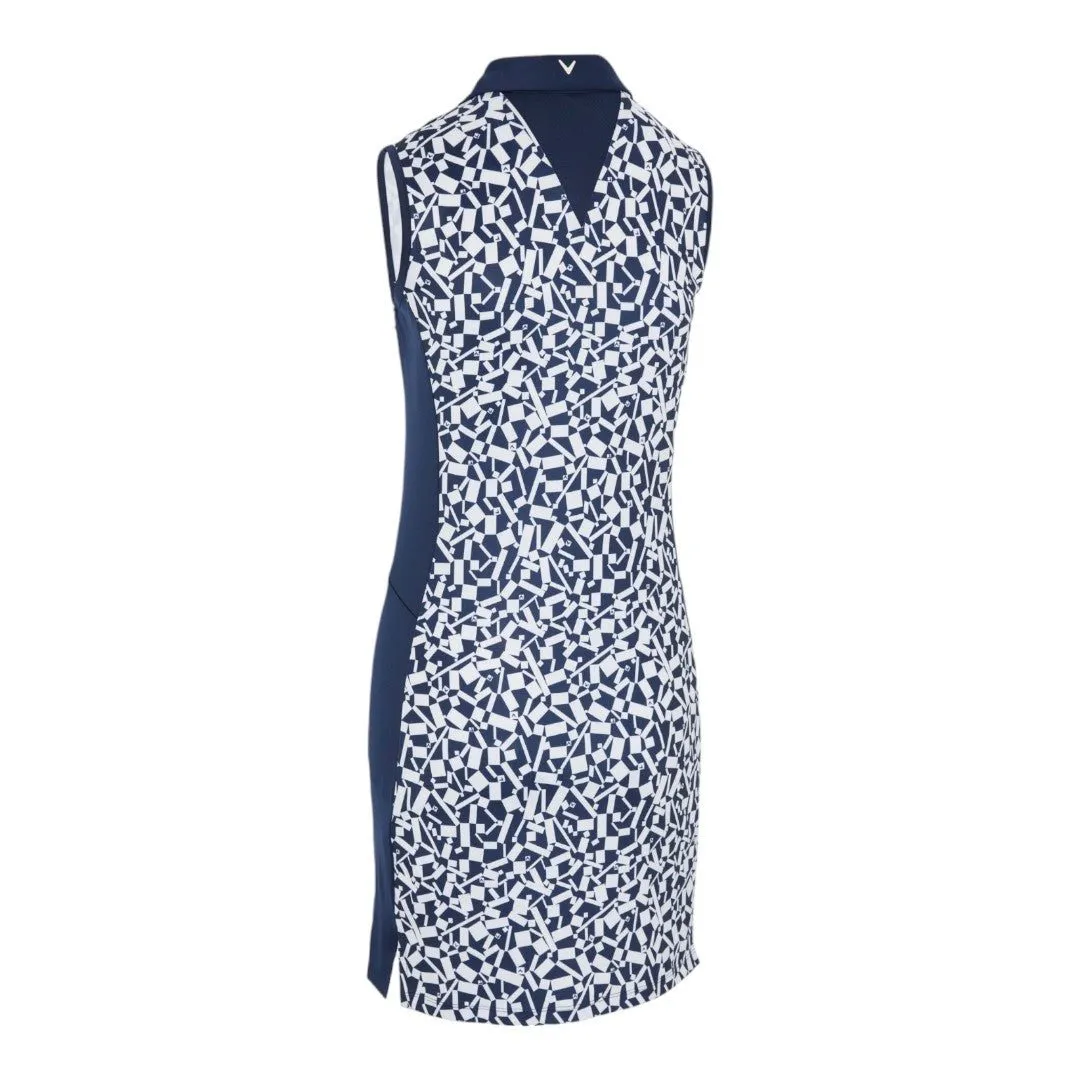 Callaway Ladies Two-Tone Geo S/L Golf Dress CGDSE006