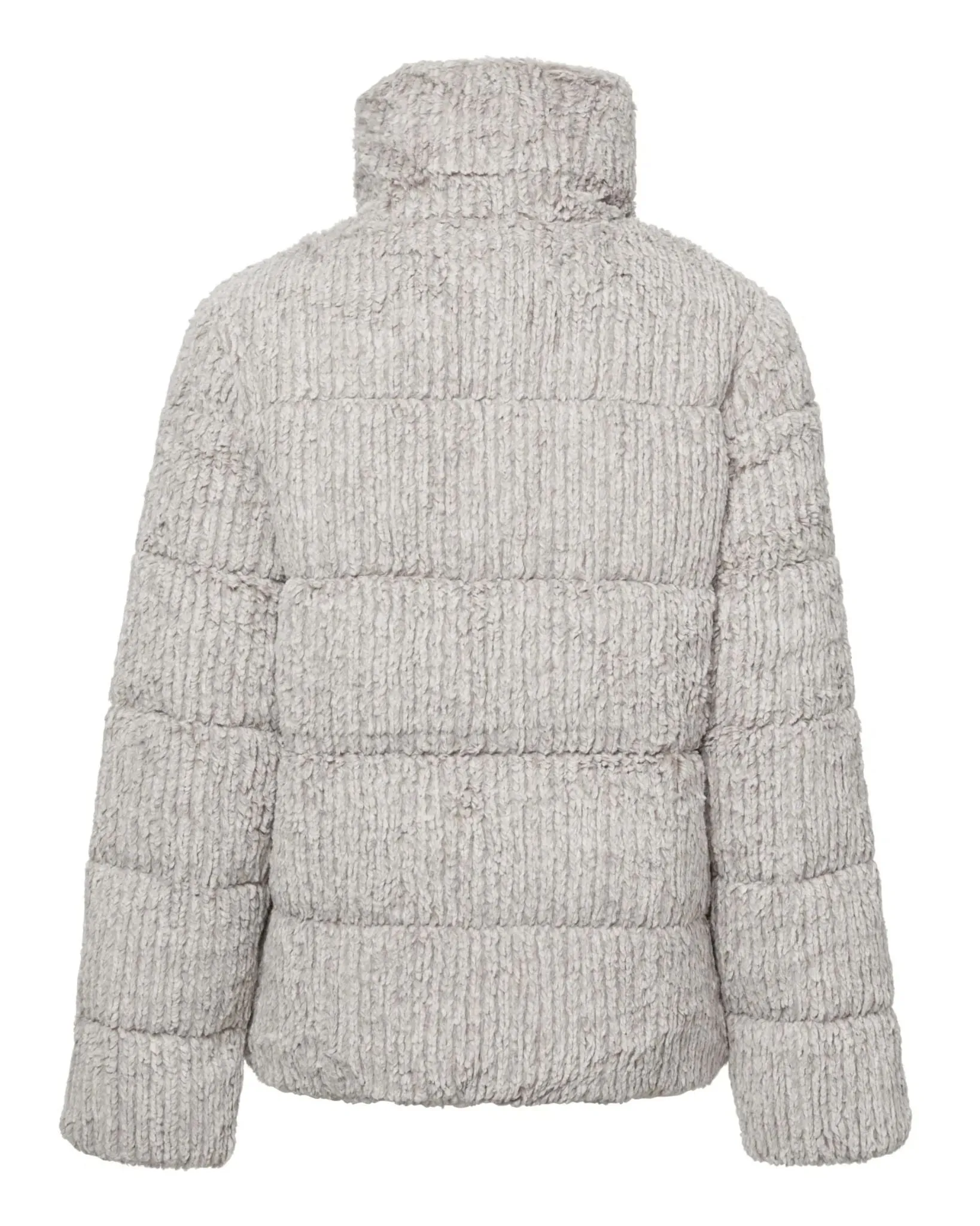 Close Knit Puffer Jacket | Drizzle Grey