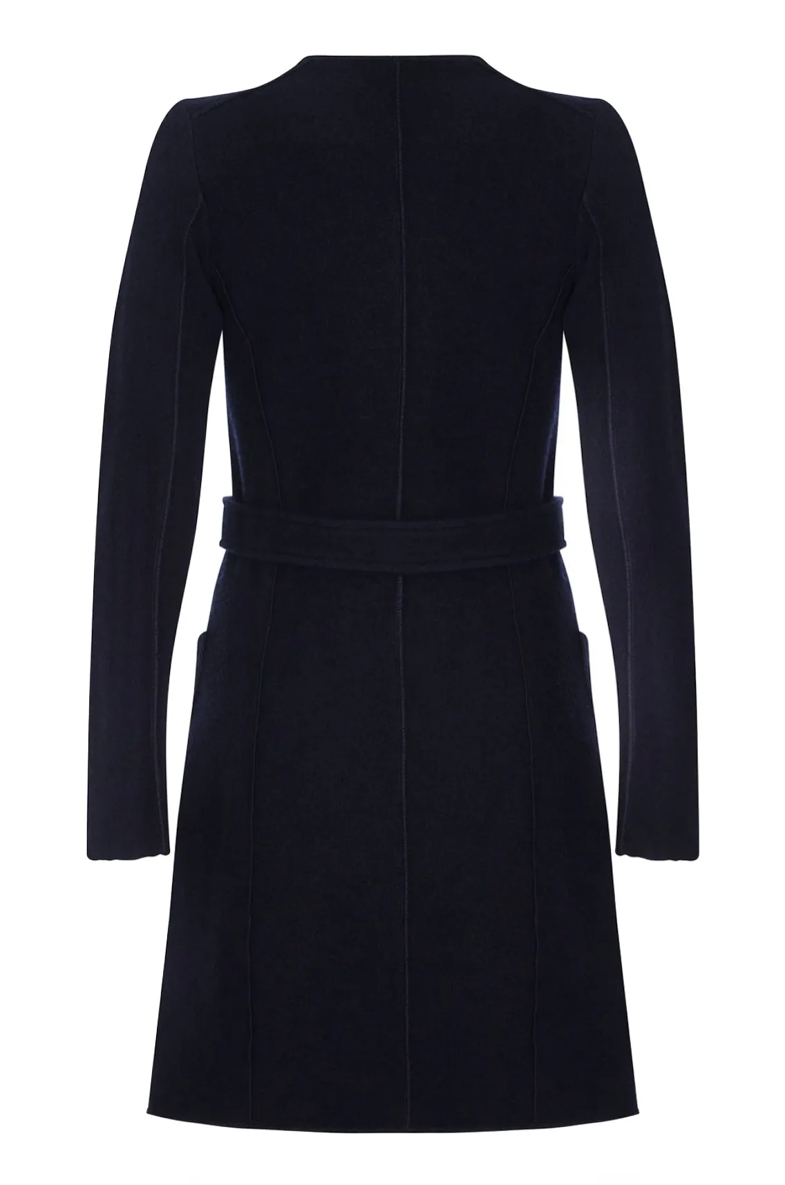 COCO Black Double Face Cardigan Coat