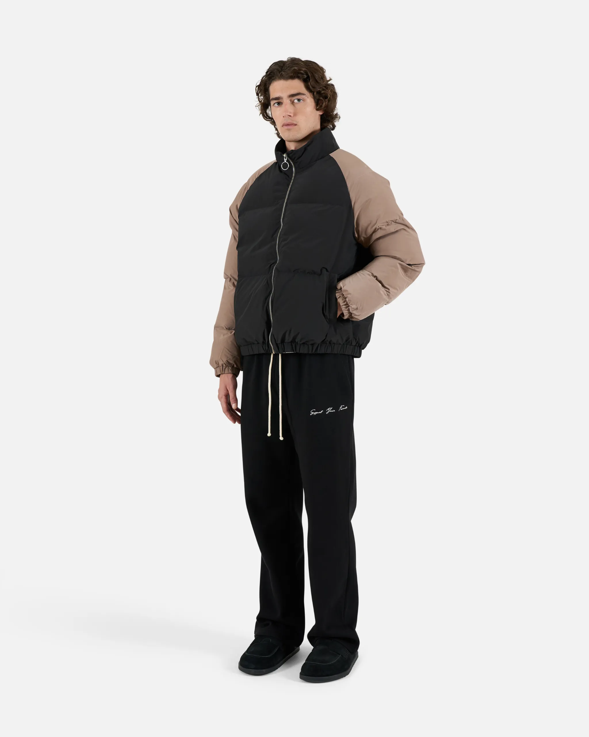 Demitasse Sleeve Combo Puffer