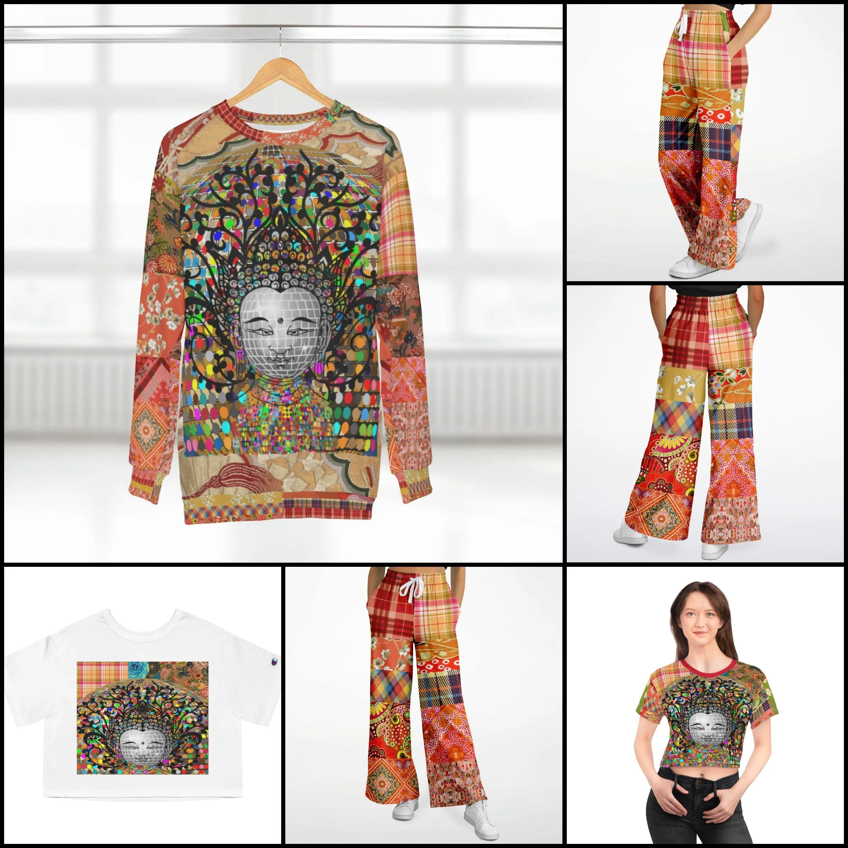 Devine Sublime Eco-Poly Stretchy Phat Bellbottoms