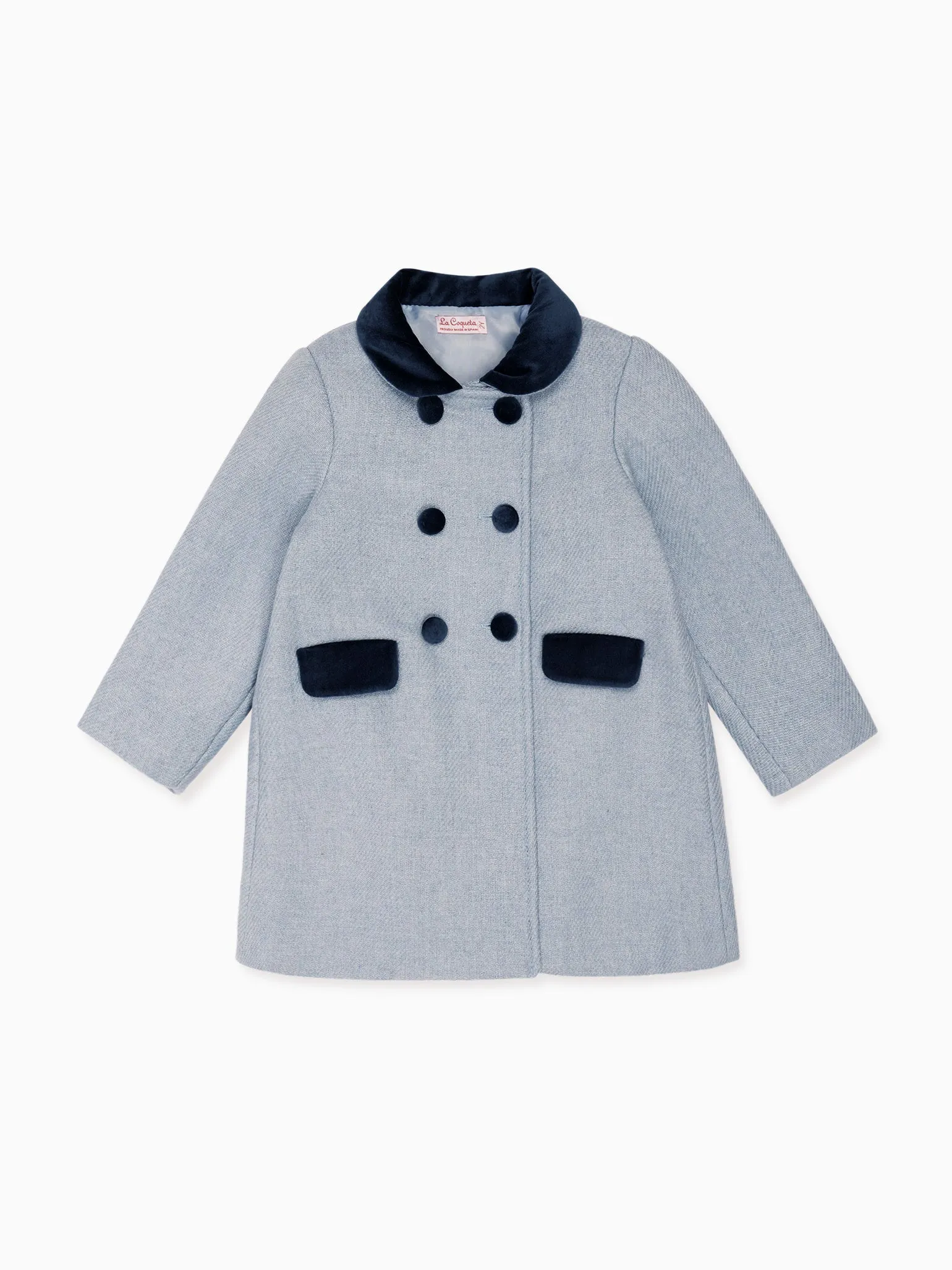 Dusty Blue Arrieta Girl Coat