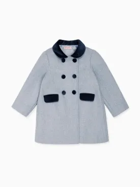 Dusty Blue Arrieta Girl Coat