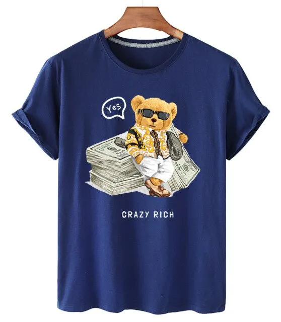 Eco-Friendly Crazy Rich Bear T-shirt