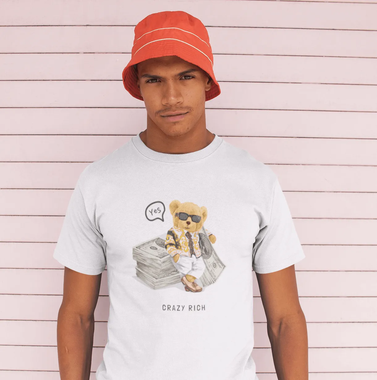 Eco-Friendly Crazy Rich Bear T-shirt