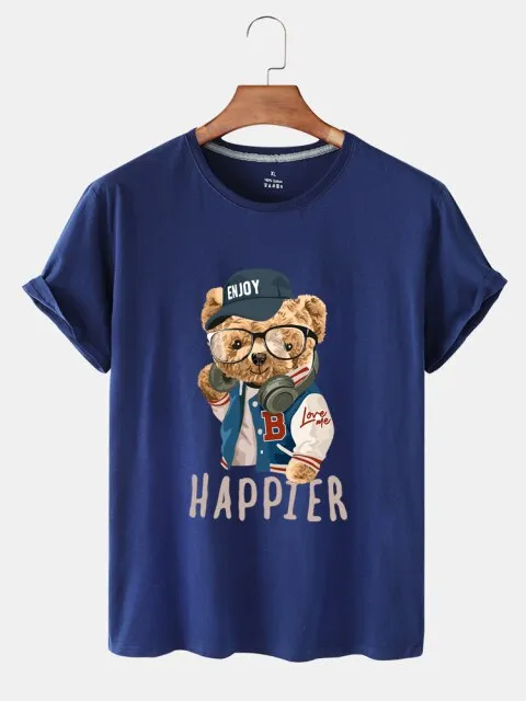 Eco-Friendly Happy Bear T-shirt