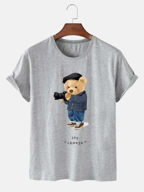 Eco-Friendly Photographer Bear T-shirt