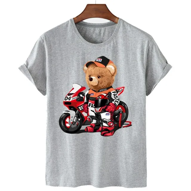 Eco-Friendly Racing Bear T-shirt