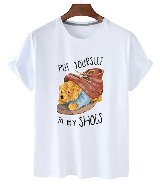 Eco-Friendly Shoe Bear T-shirt