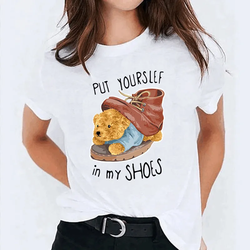 Eco-Friendly Shoe Bear T-shirt