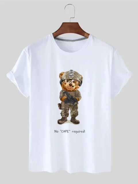 Eco-Friendly Soldier Bear T-shirt