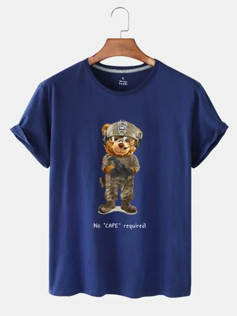 Eco-Friendly Soldier Bear T-shirt