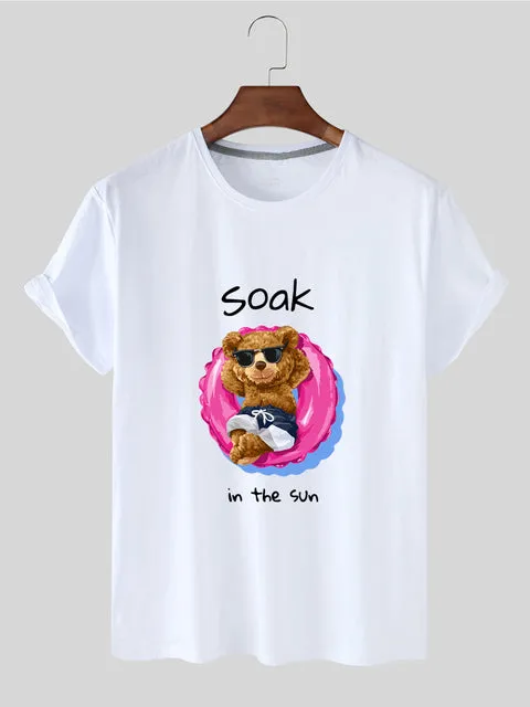 Eco-Friendly Summer Bear T-shirt