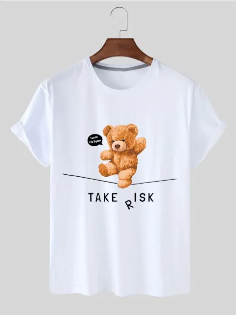 Eco-Friendly Take Risk Bear T-shirt