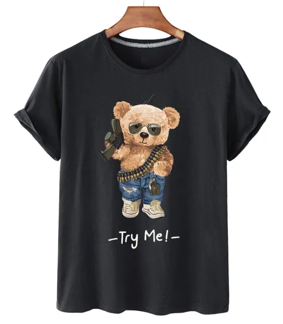 Eco-Friendly Warrior Bear T-shirt