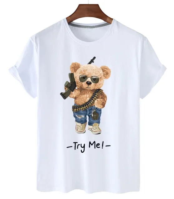 Eco-Friendly Warrior Bear T-shirt