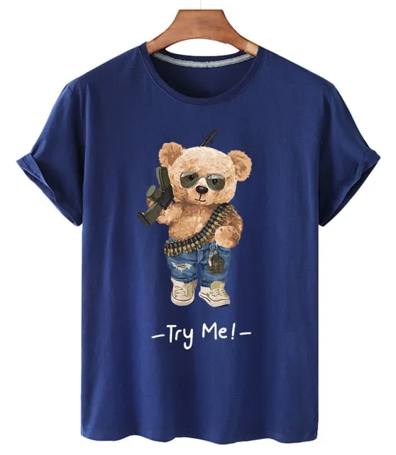 Eco-Friendly Warrior Bear T-shirt