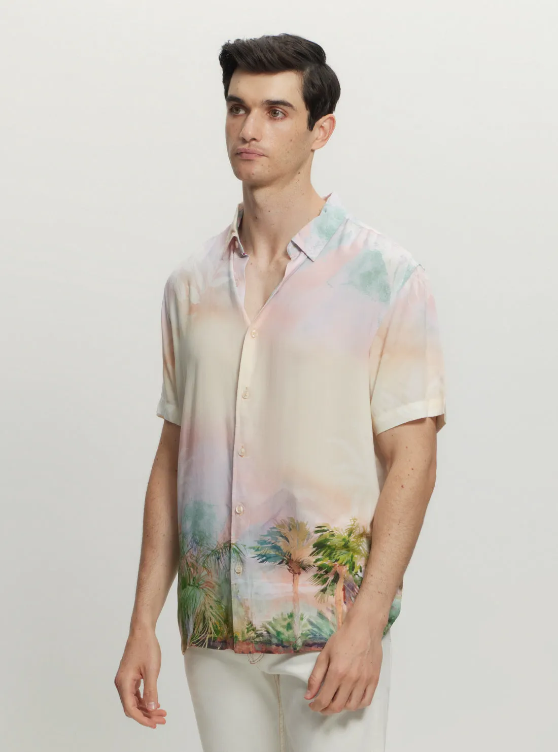 Eco Palm Print Shirt