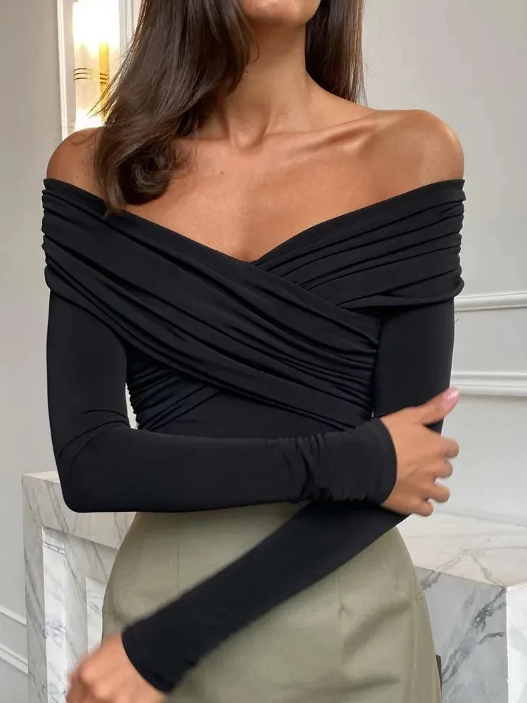 Elara Embrace Off Shoulder Bodysuit