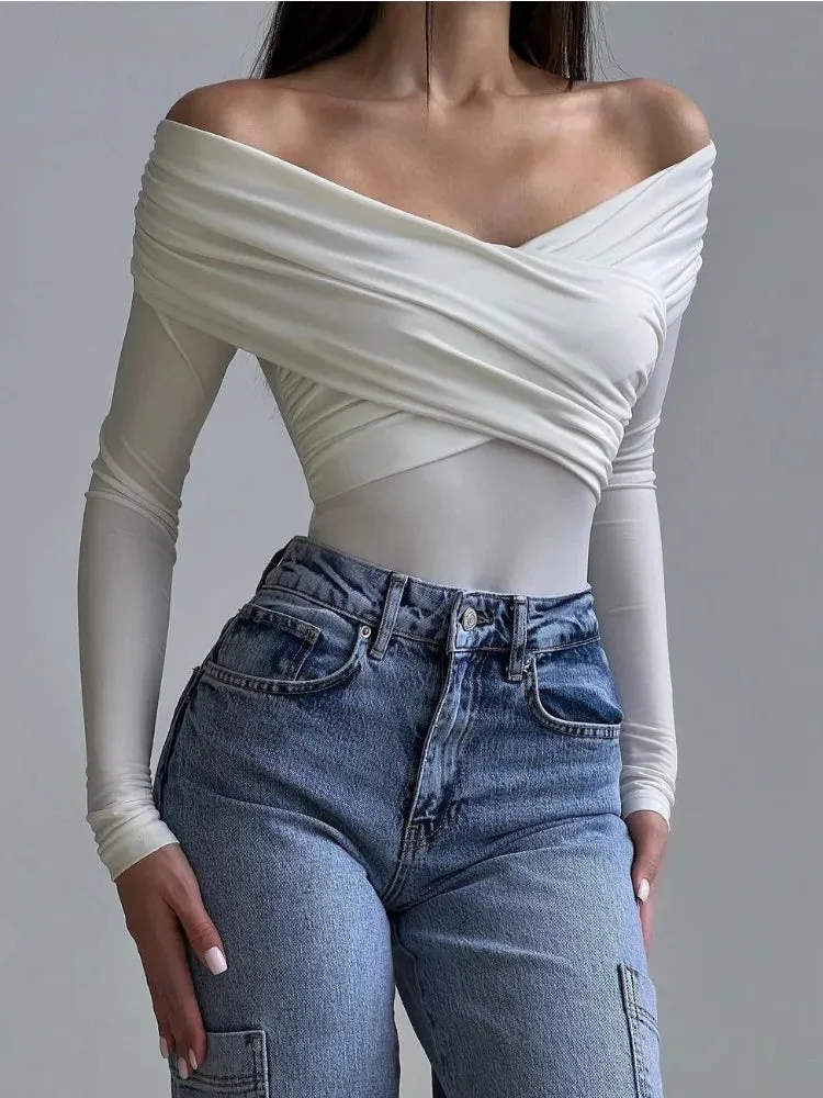 Elara Embrace Off Shoulder Bodysuit