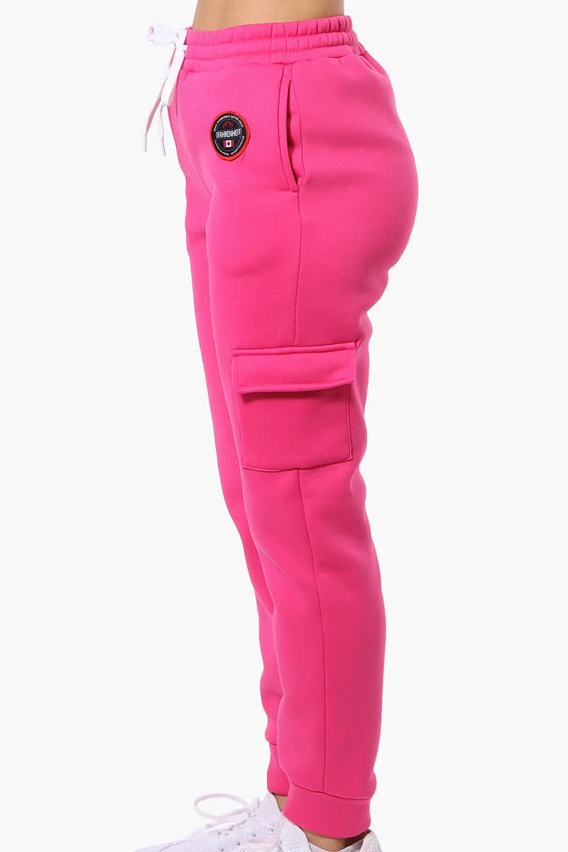 Fahrenheit Tie Waist Cargo Joggers - Pink