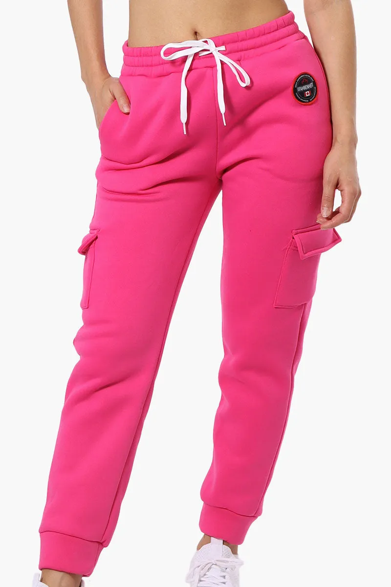 Fahrenheit Tie Waist Cargo Joggers - Pink