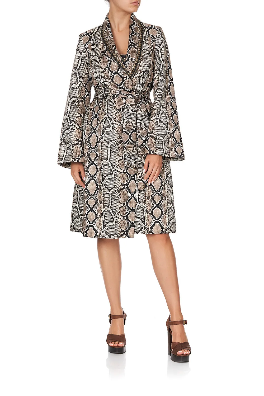 FLARED SLEEVE TRENCH KAKADU BOO