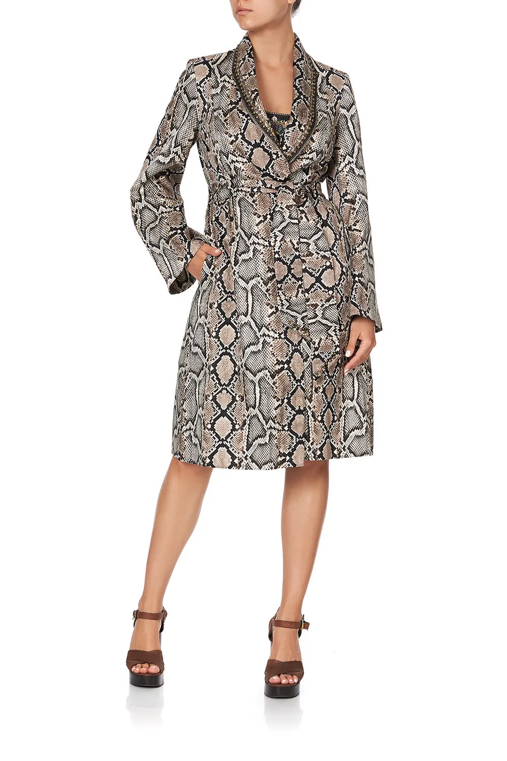 FLARED SLEEVE TRENCH KAKADU BOO